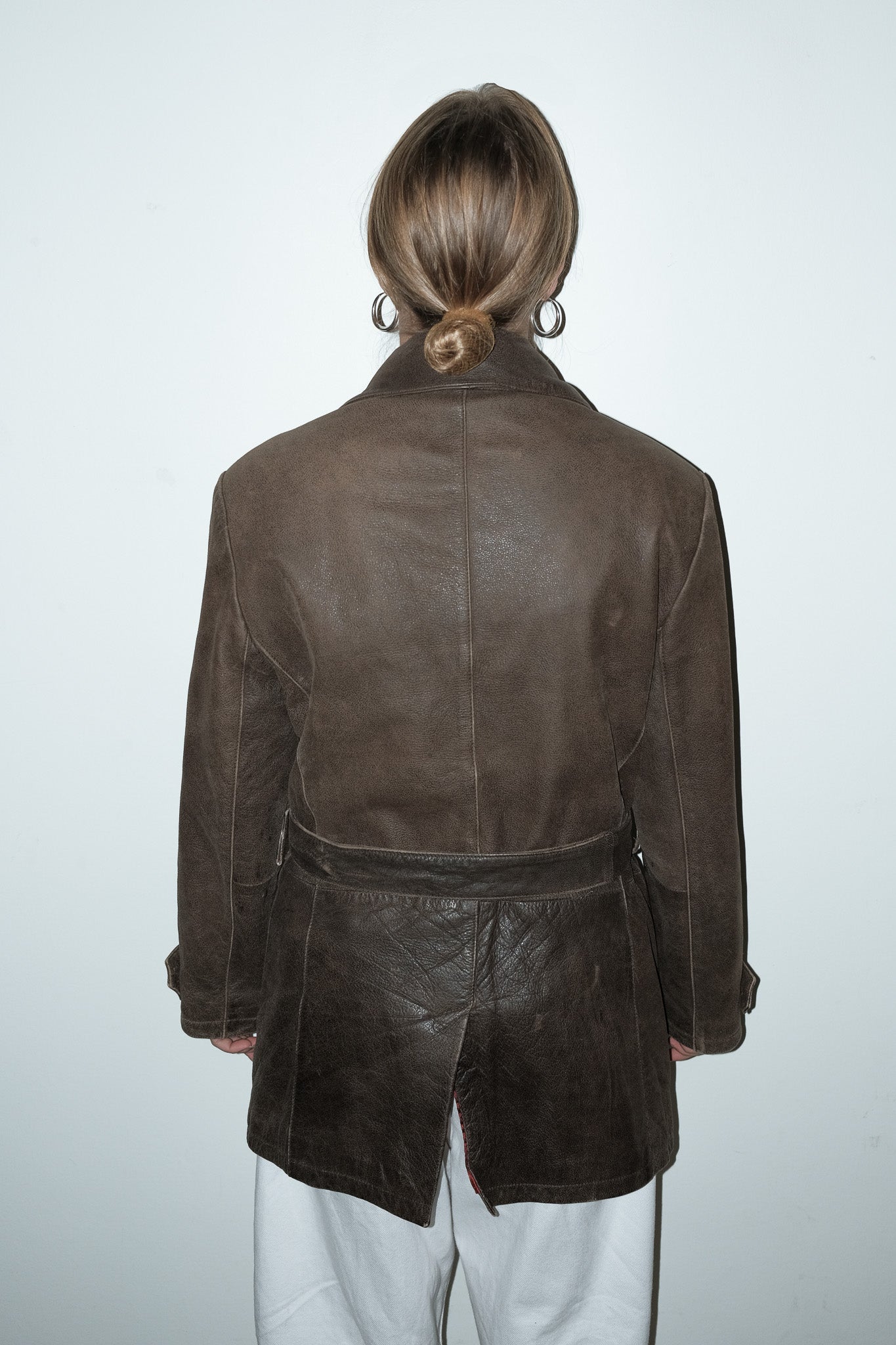 Nomi 100% leer jas - L