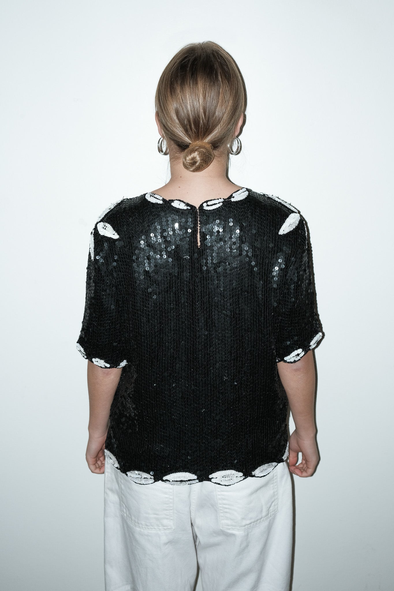 Rather pailletten top - M