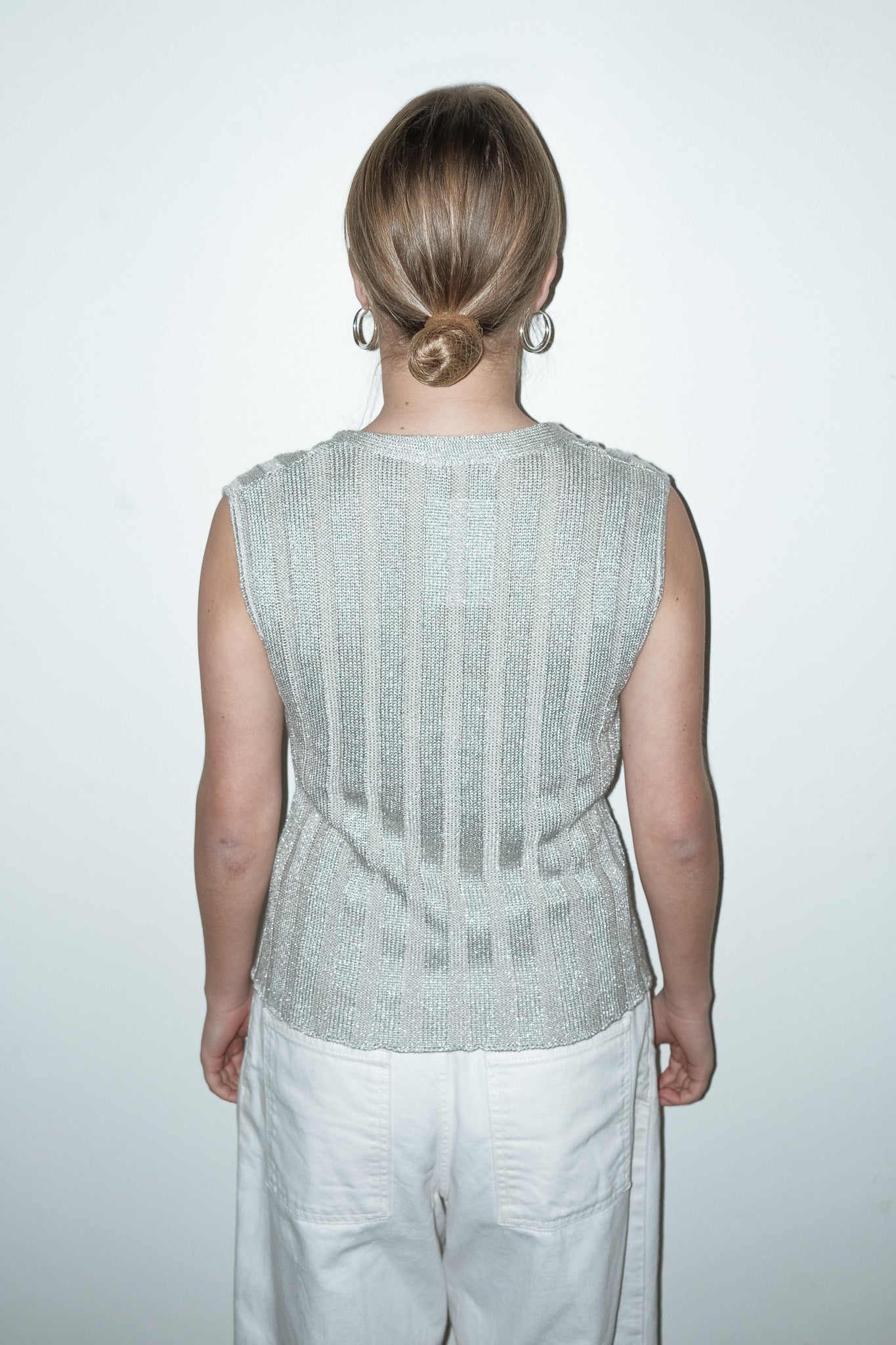 Vivian gebreid gilet - S