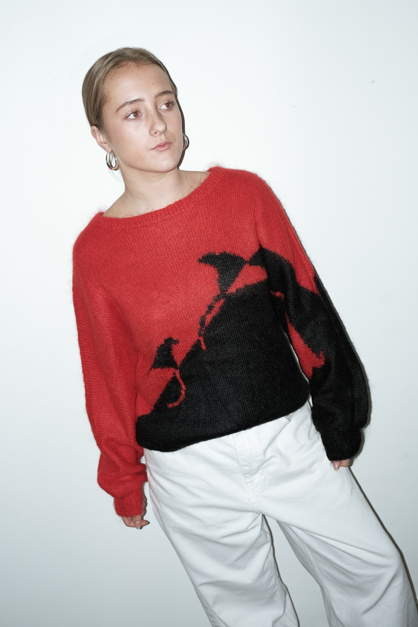 Selma gebreide trui - M