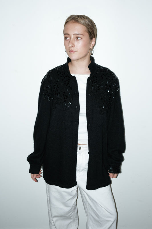 Solo angora-blend vest - L