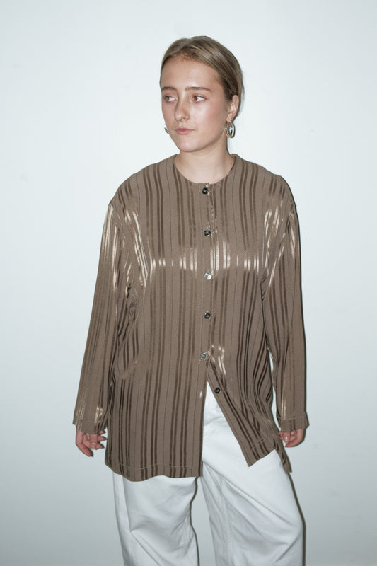 Hannah metallic blouse - L