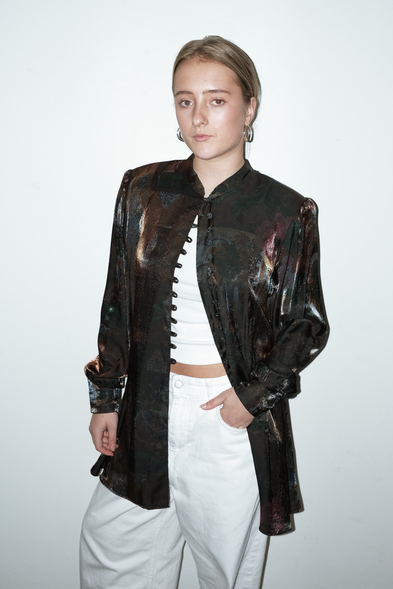 Noxx metallic blouse - M