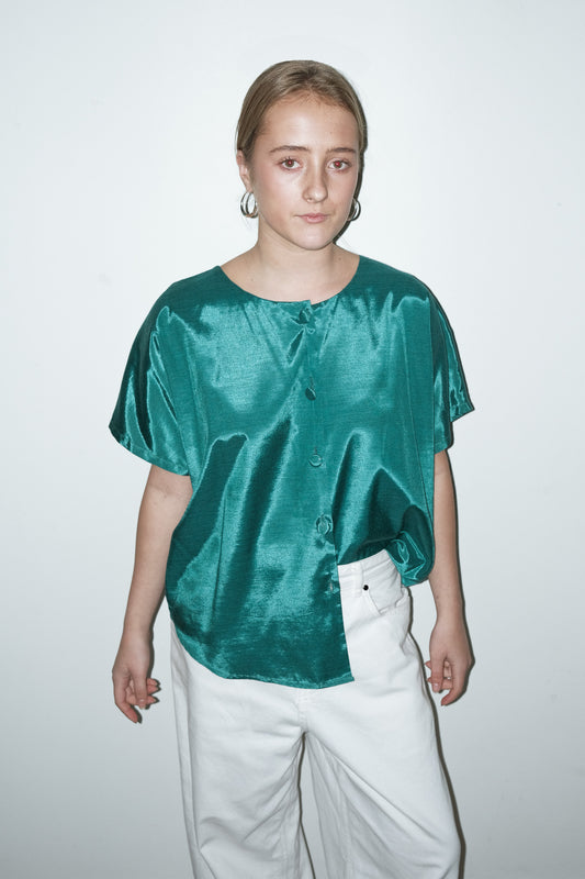Miles metallic blouse - M