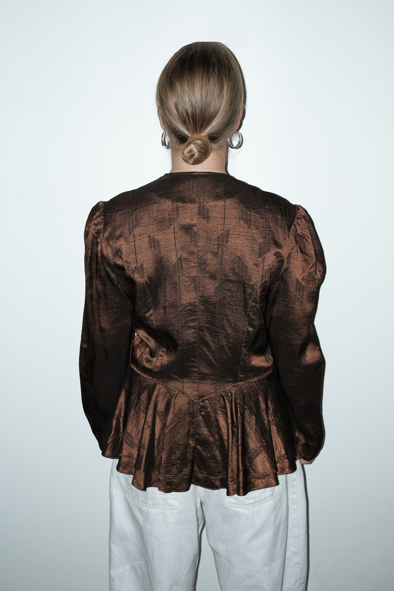 Moon metallic blouse - M