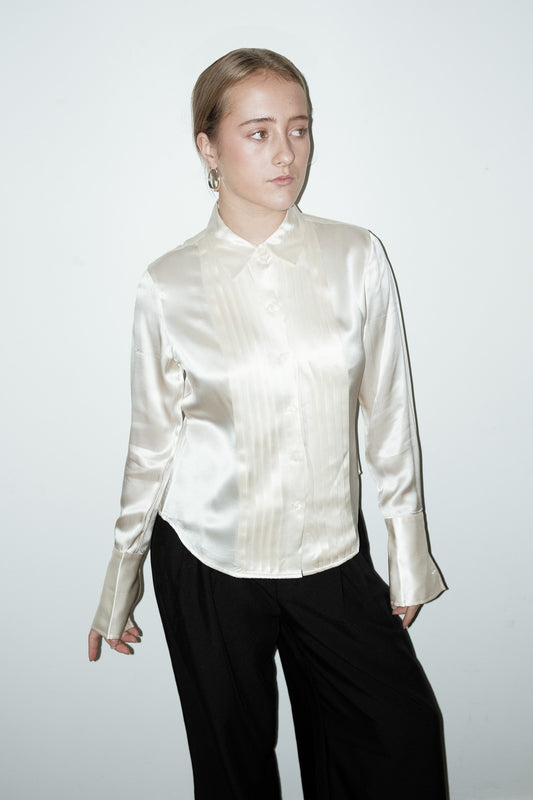 Lauren 100% zijde blouse - S