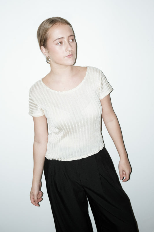 Hilde geweven top - M