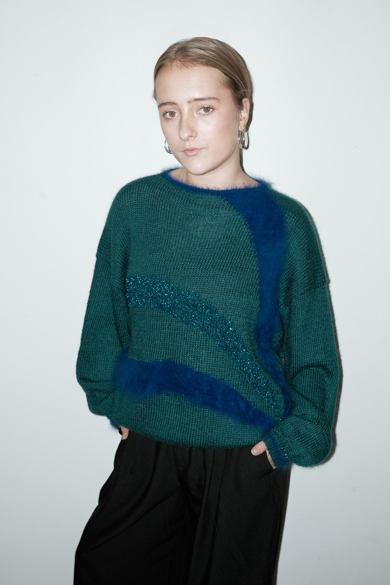 Sofie mohair-blend trui - L