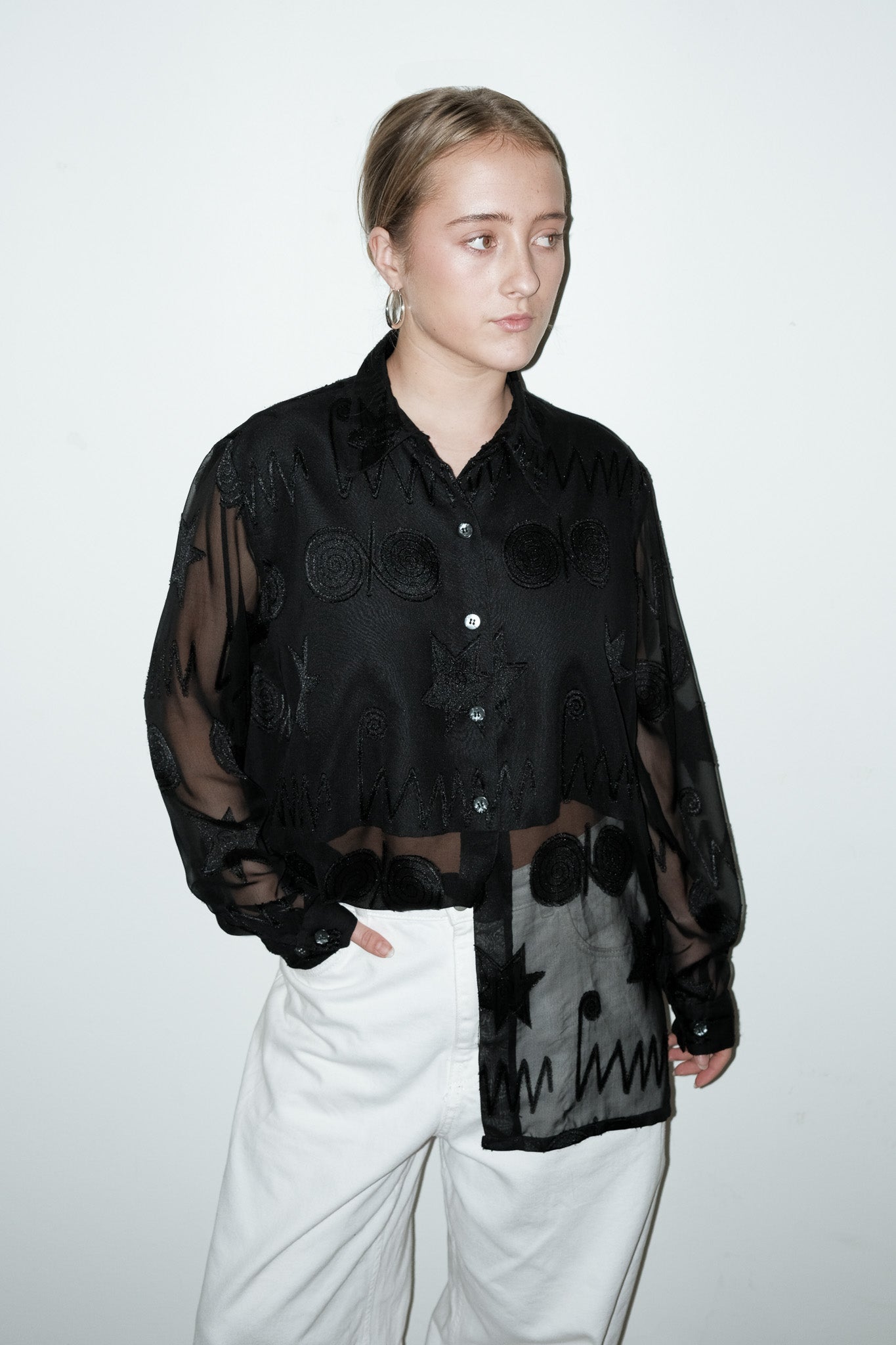 Rune mesh blouse - M