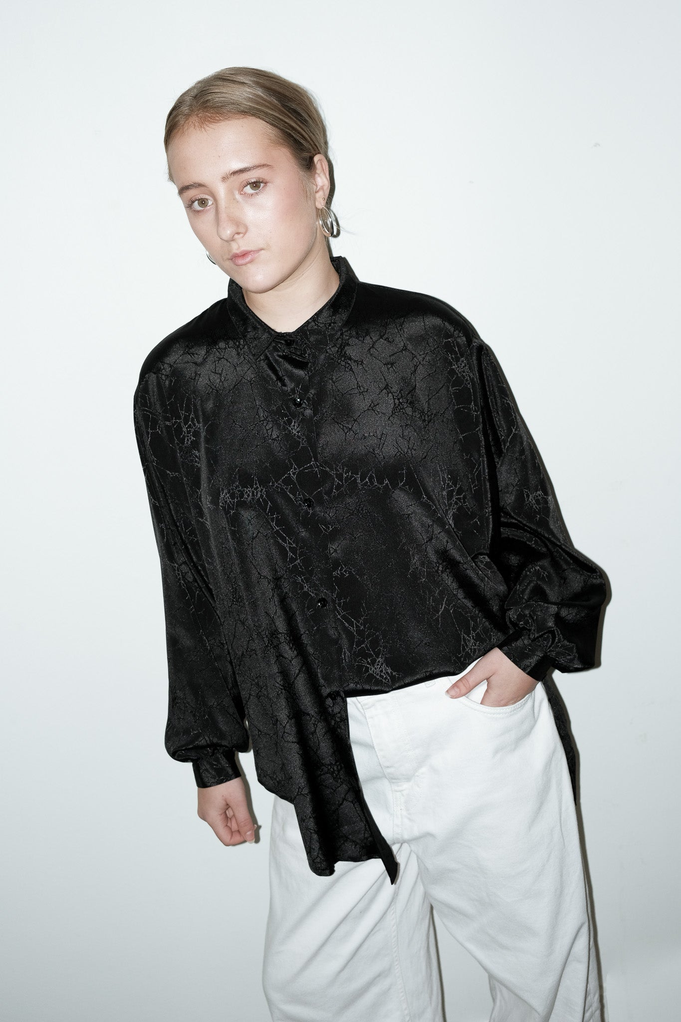 Arlo satijnen blouse - L