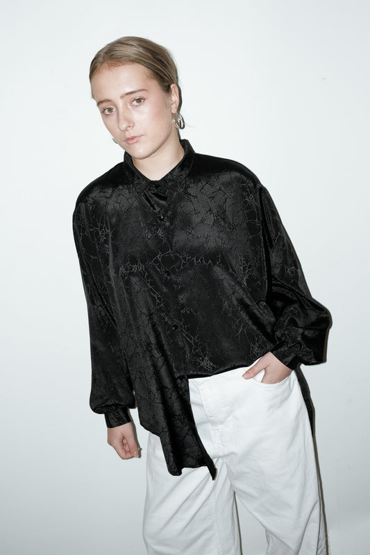 Arlo satijnen blouse - L