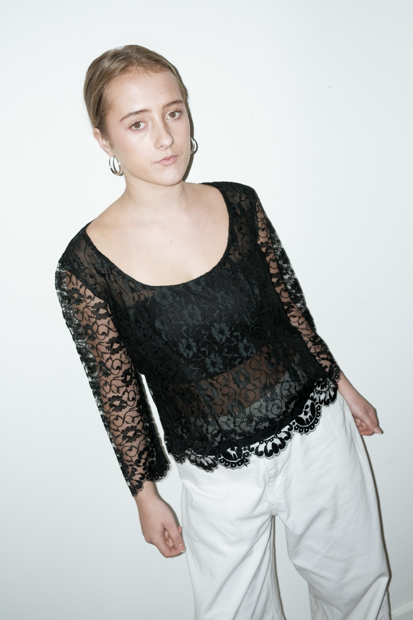 Medina kanten top - M