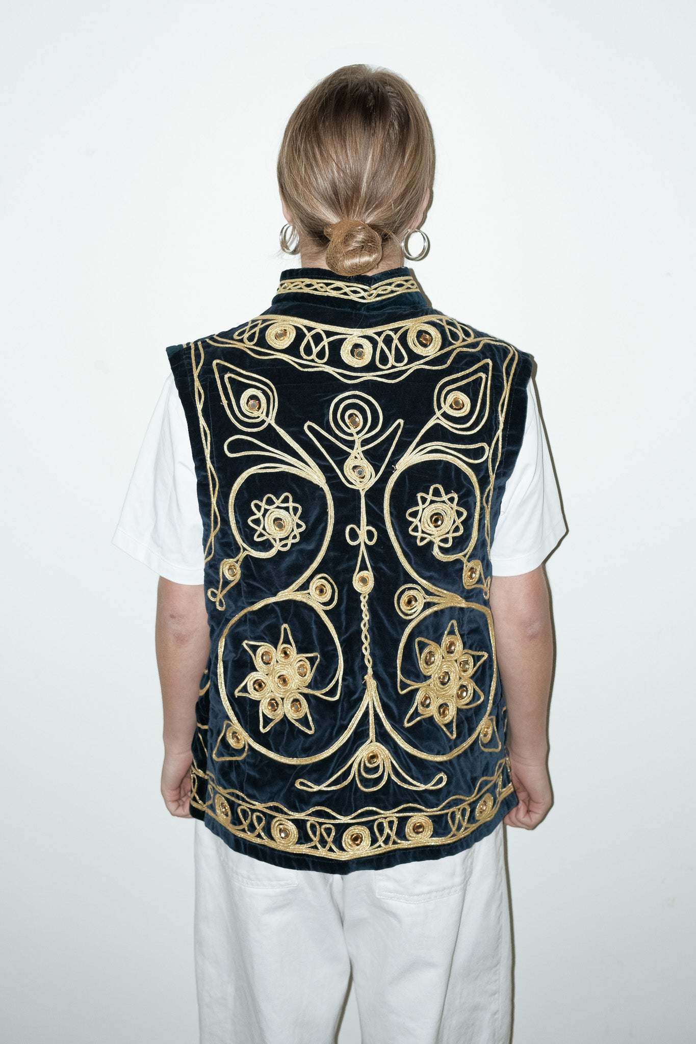Mael velvet gilet - L