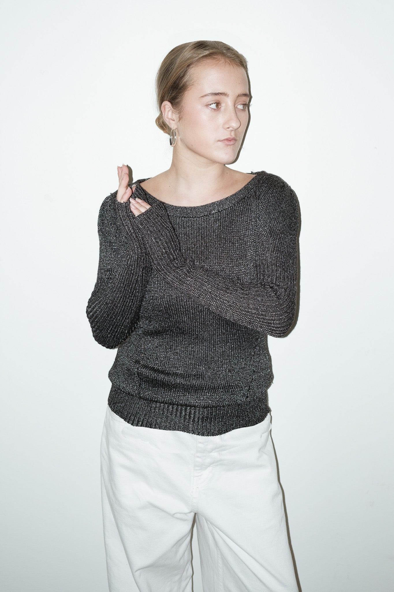 Calvin Klein open back trui - S