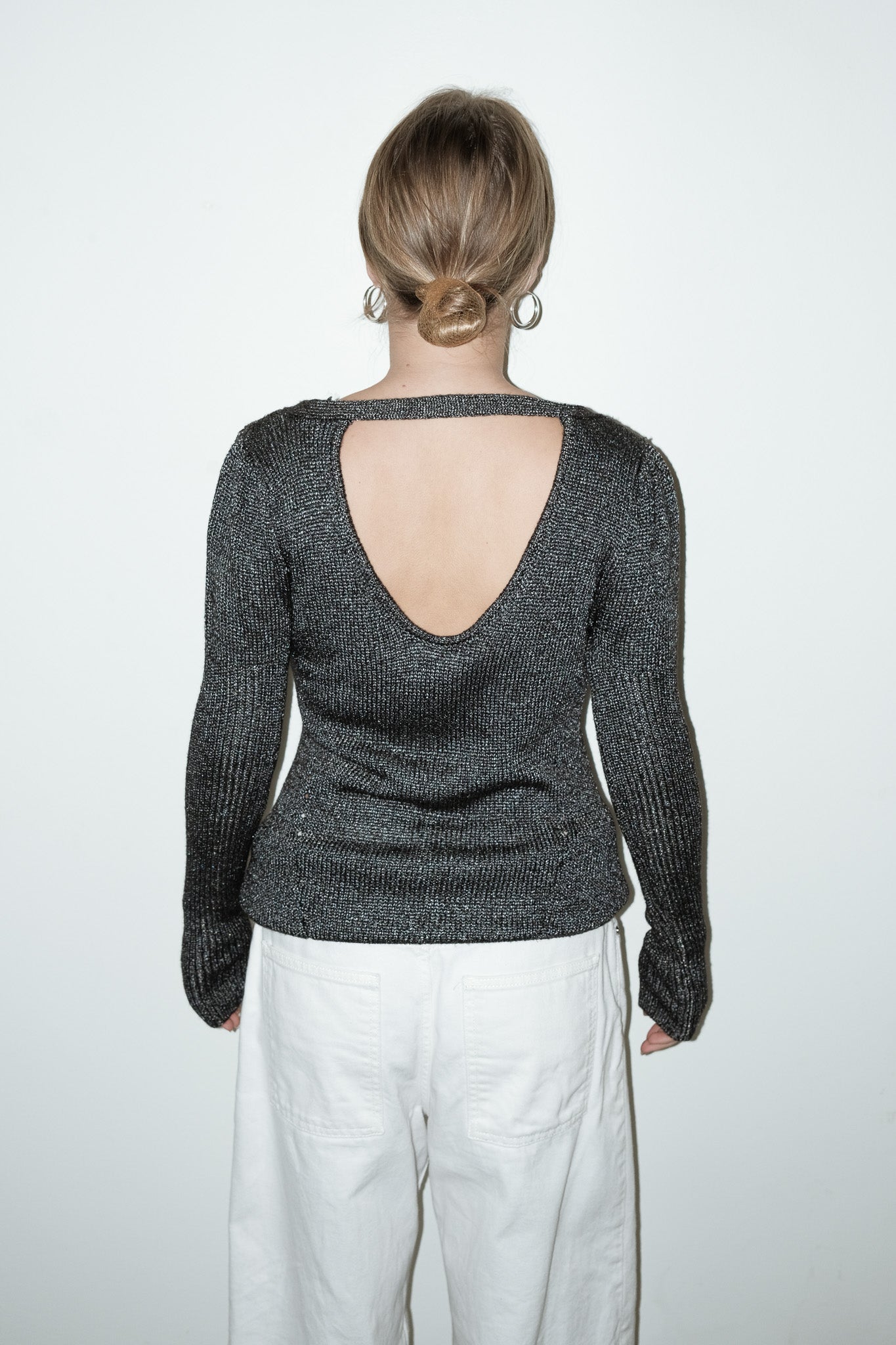 Calvin Klein open back trui - S