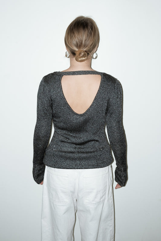 Calvin Klein open back trui - S