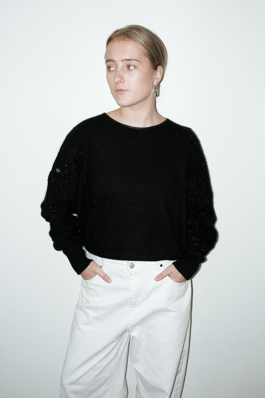 Nin angora-blend trui - M