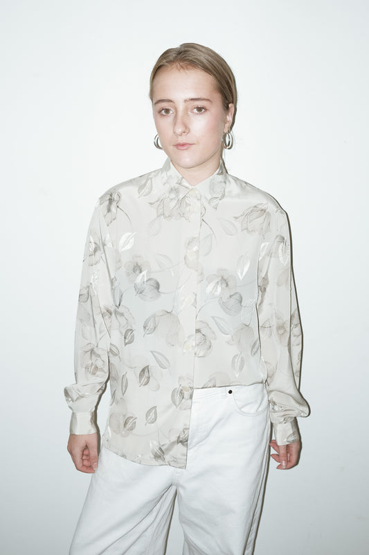 Noud satijnen blouse - M