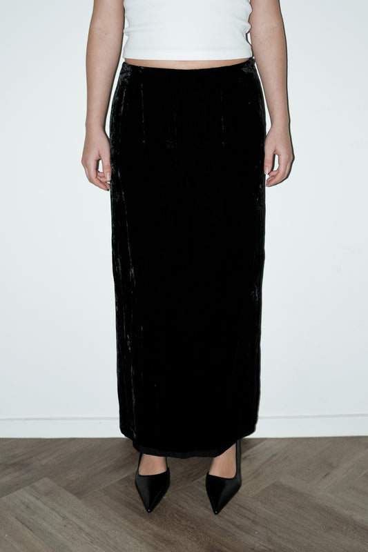 Armand velvet maxi rok - S