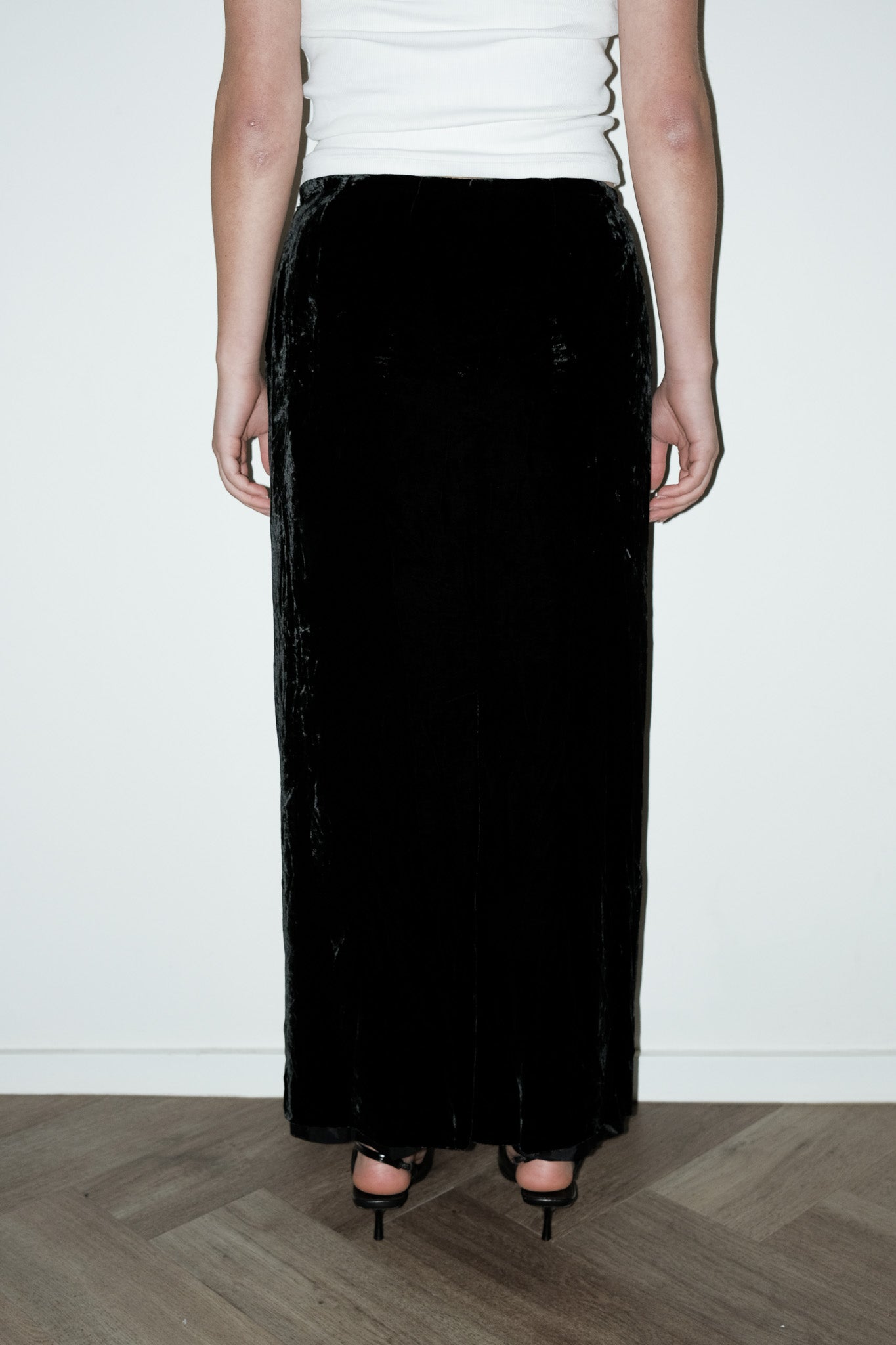 Armand velvet maxi rok - S