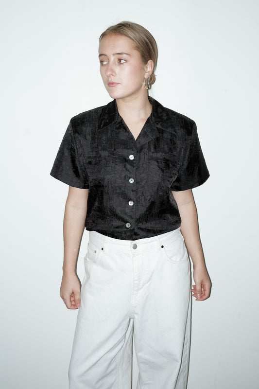 Amulet crinkle blouse - S