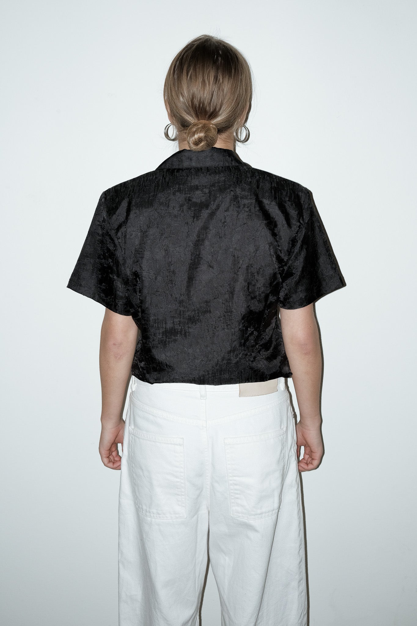 Amulet crinkle blouse - S