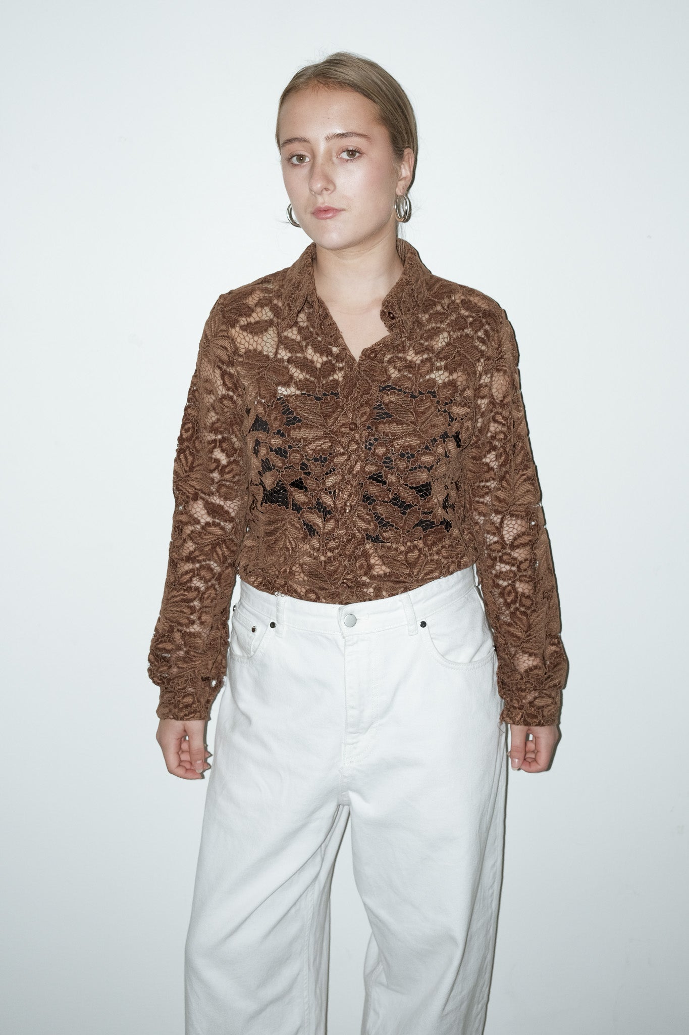 Lioren kanten top - S