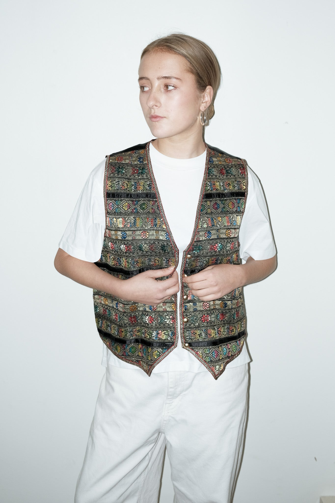 Seren jacquard gilet - M