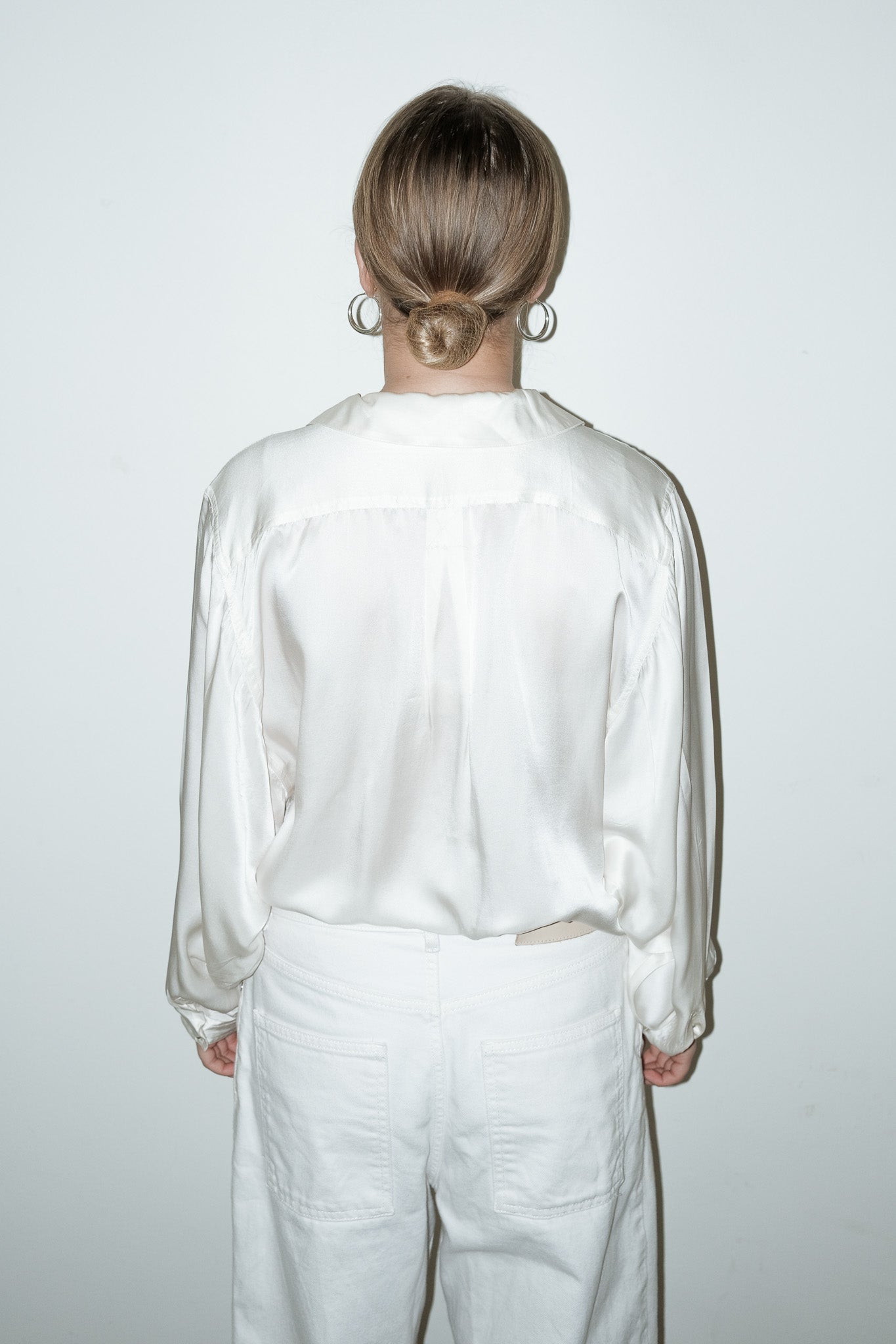 Cece 100% zijde blouse - L