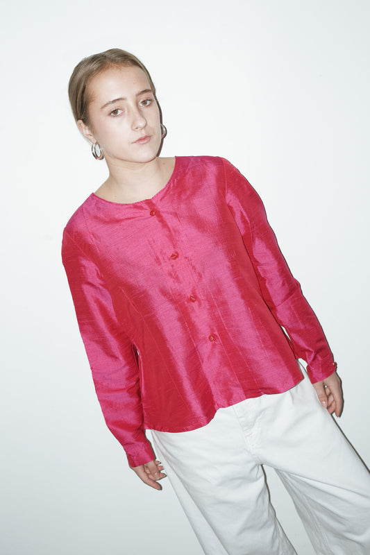 Amane 100% zijde blouse - M