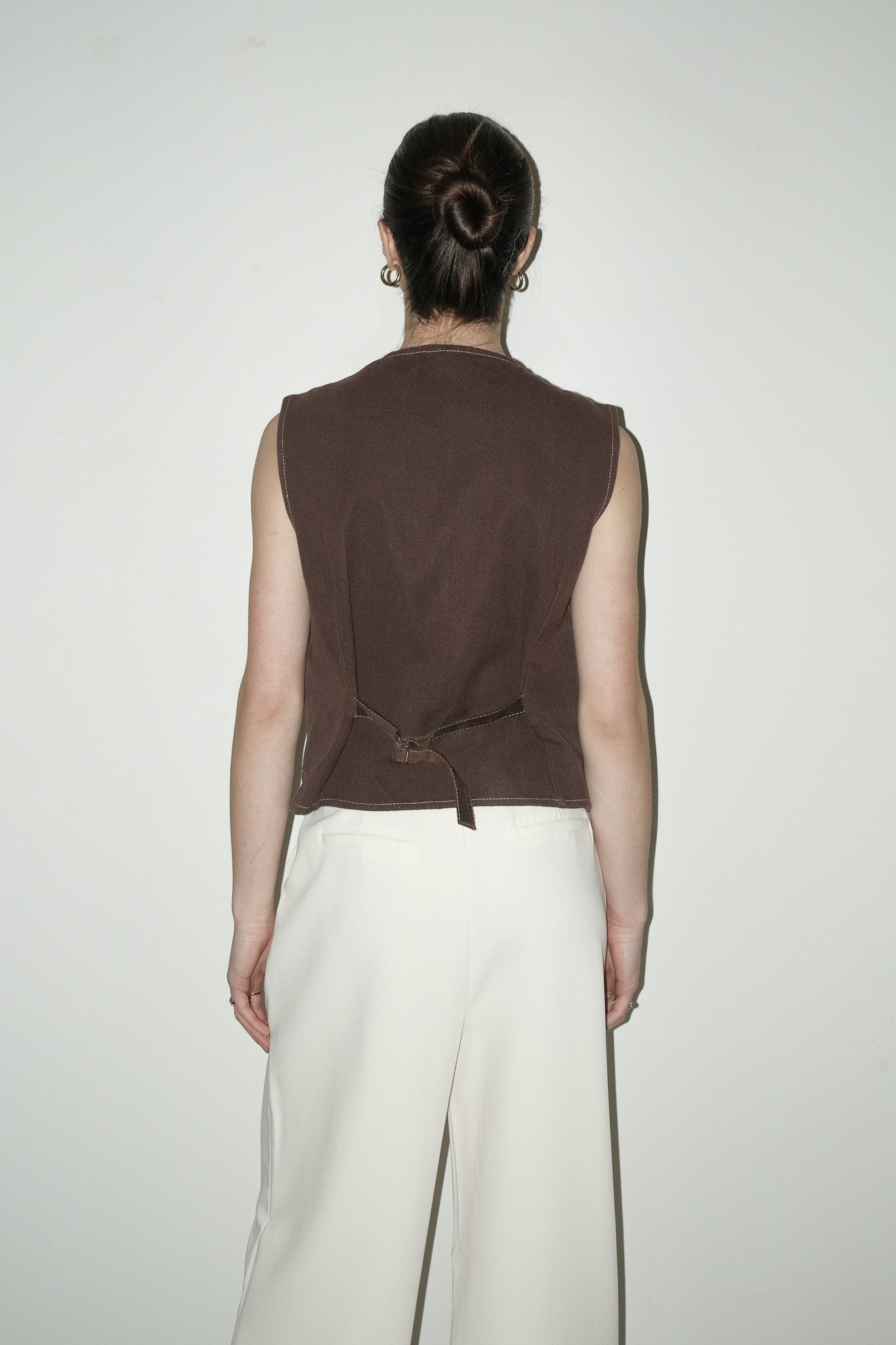 Floria suede gilet - M