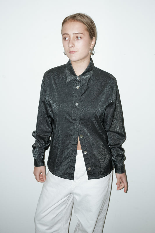 Arin metallic blouse - M