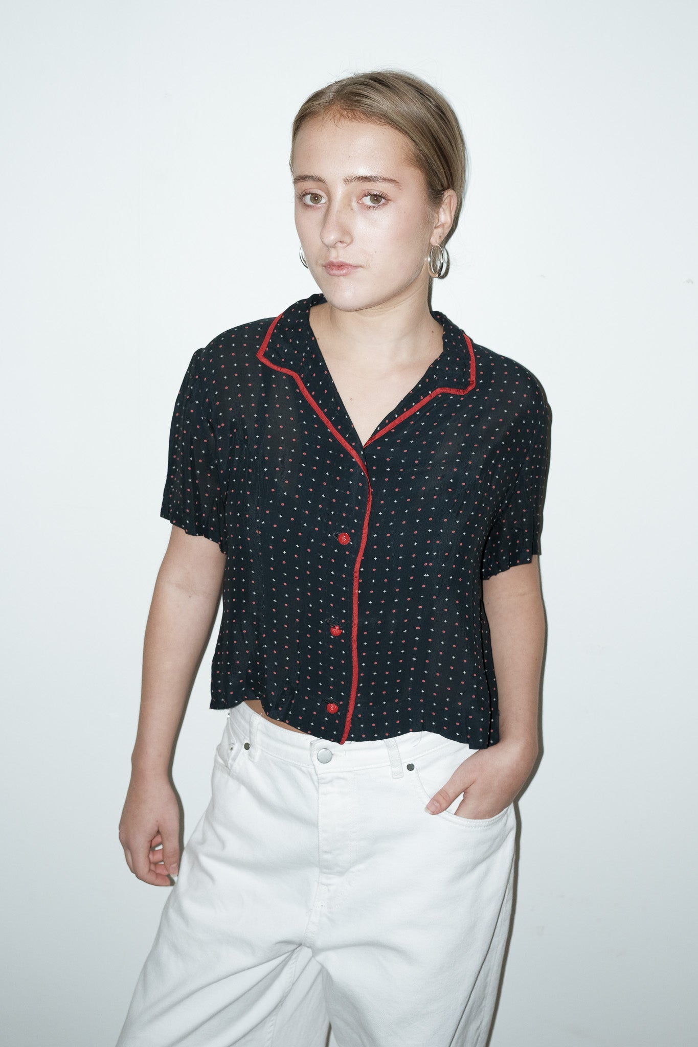 Kaia 100% zijde blouse - S