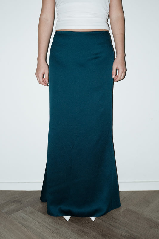 Amira satijnen maxirok - S