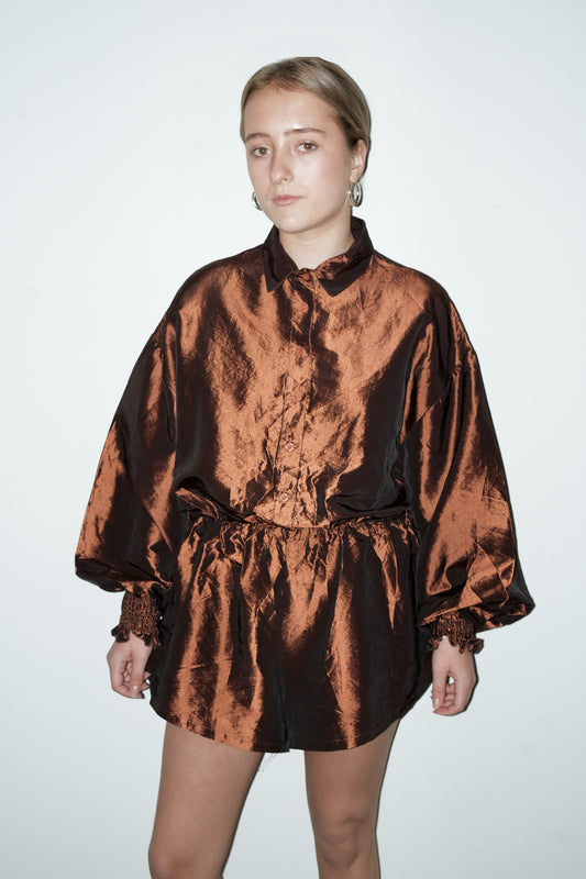 Nara metallic playsuit - M