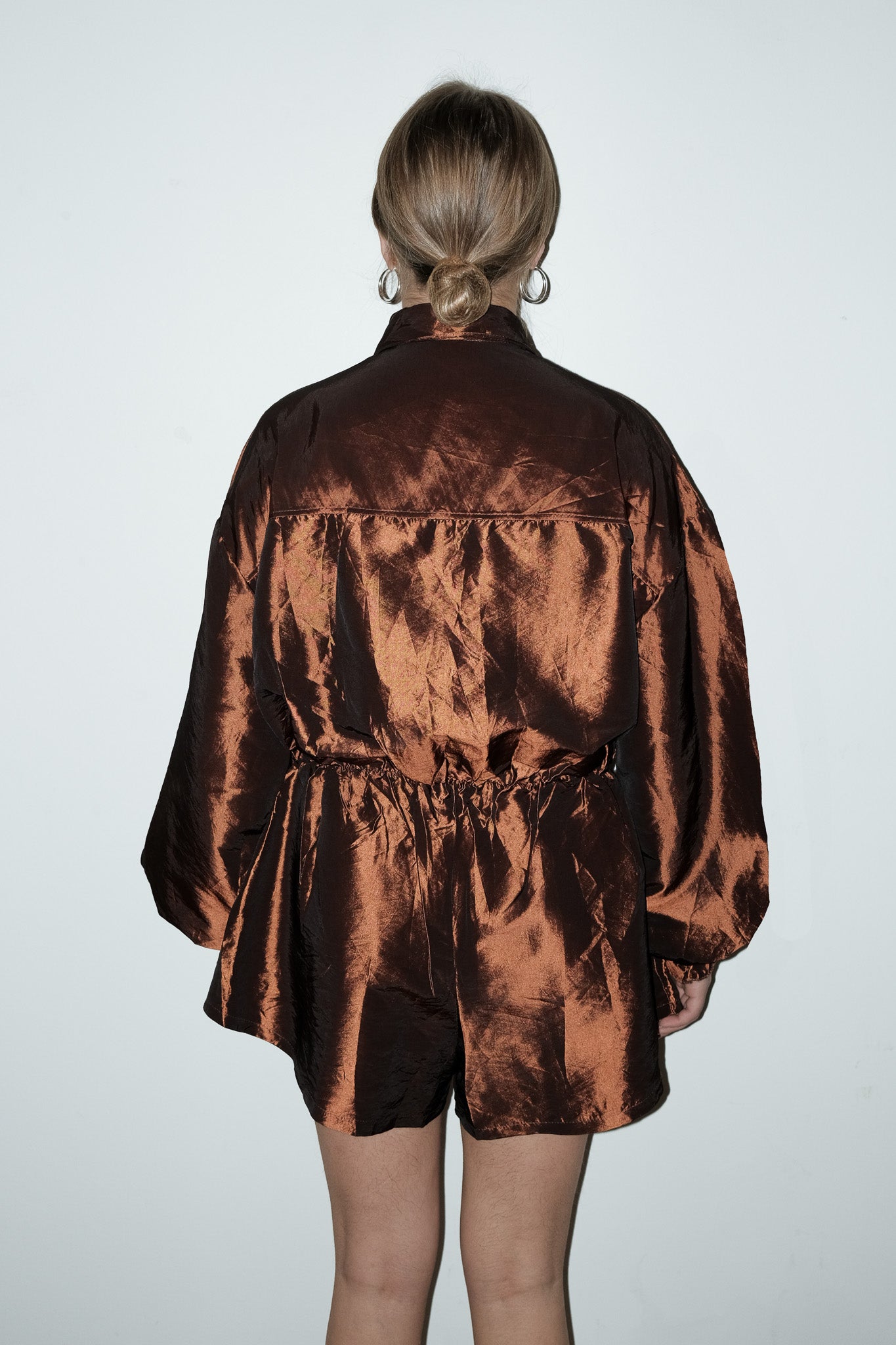 Nara metallic playsuit - M