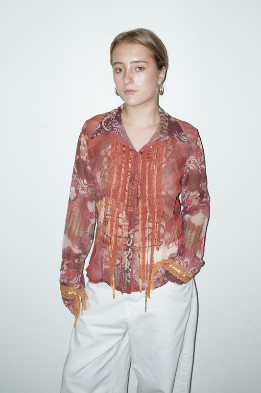 Iskra mesh blouse - M