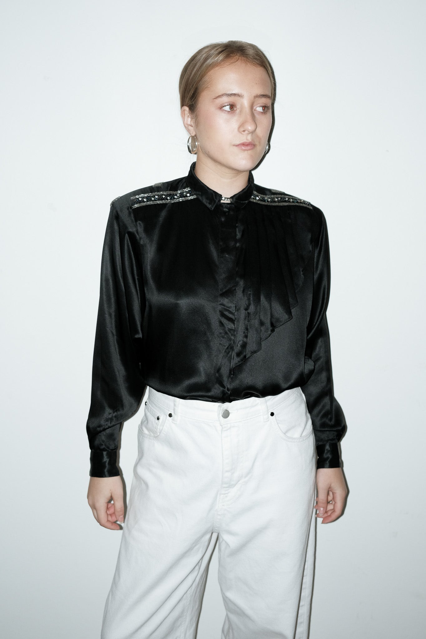 Senna 100% zijde blouse - M