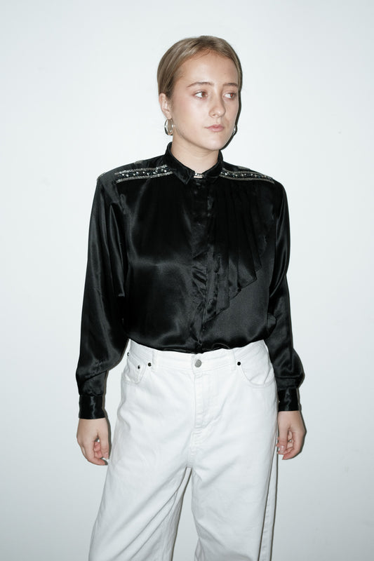 Senna 100% zijde blouse - M