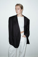 Toba 100% wol blazer - L