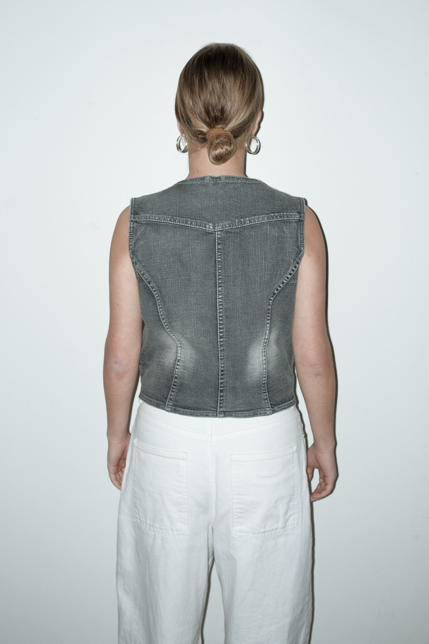 Juna denim gilet - L