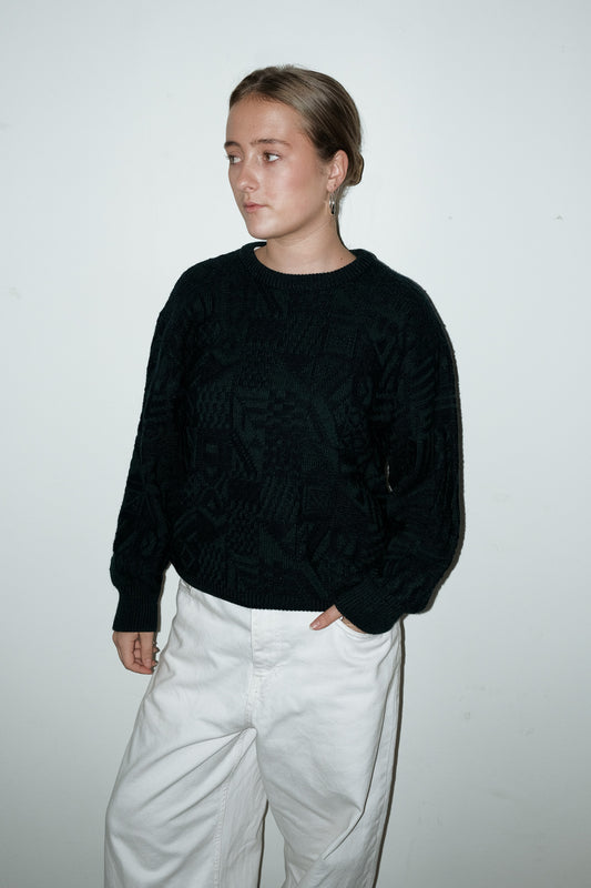 Elva wool-blend trui - M