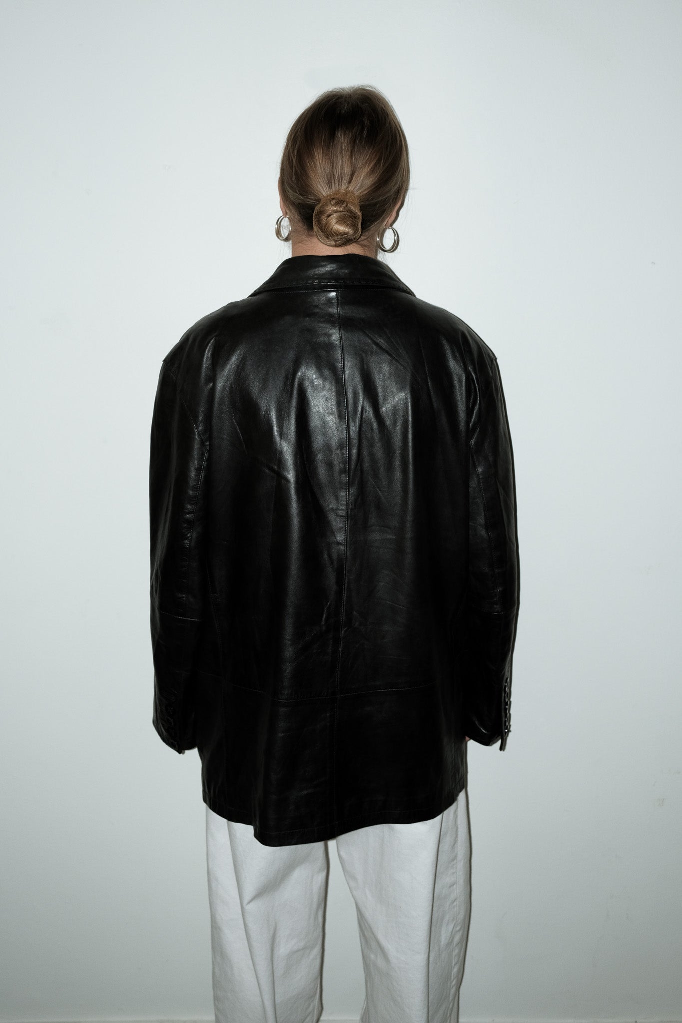 Ophelia 100% leer blazer - M