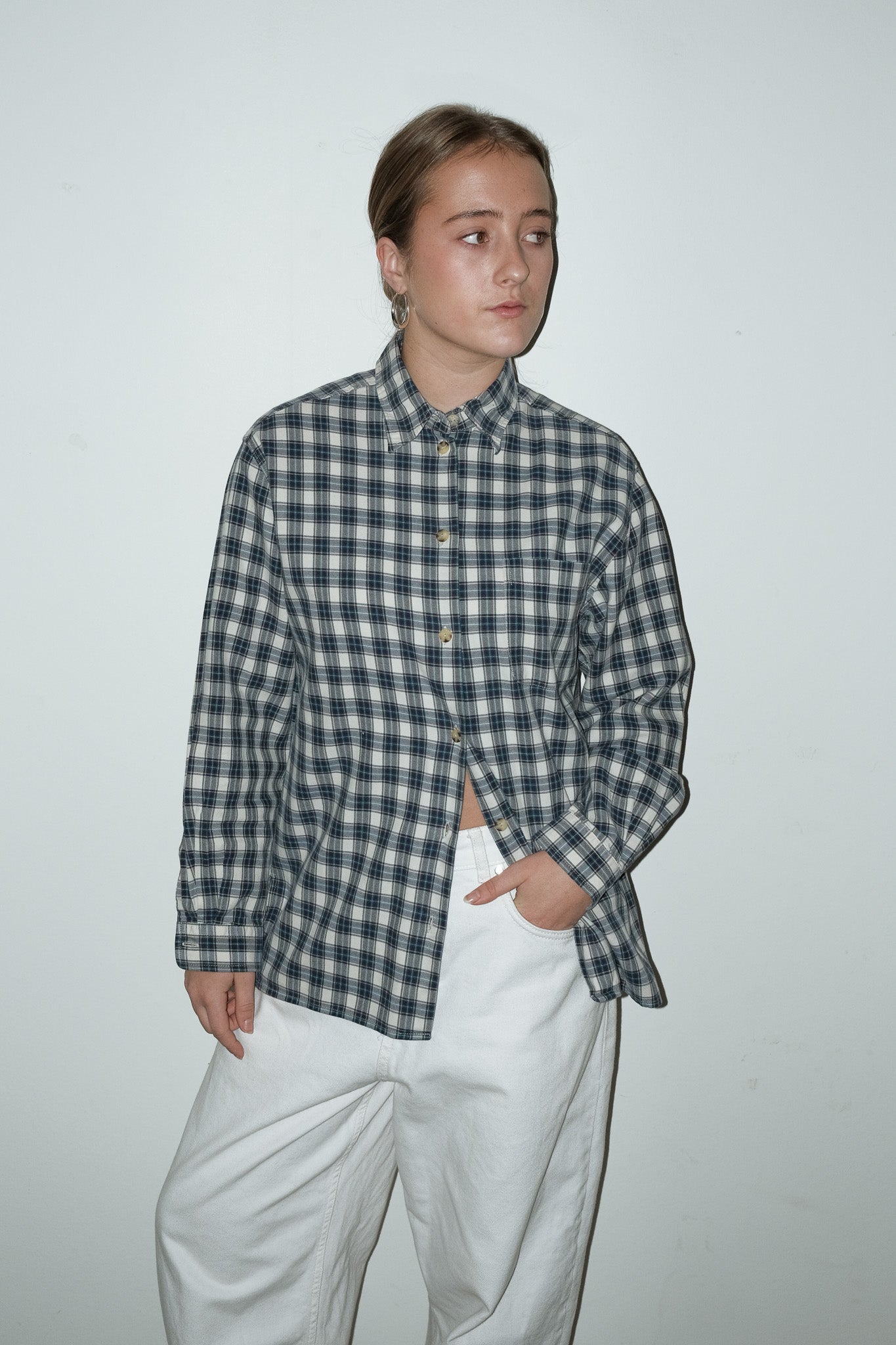 Elsie geprinte blouse - S