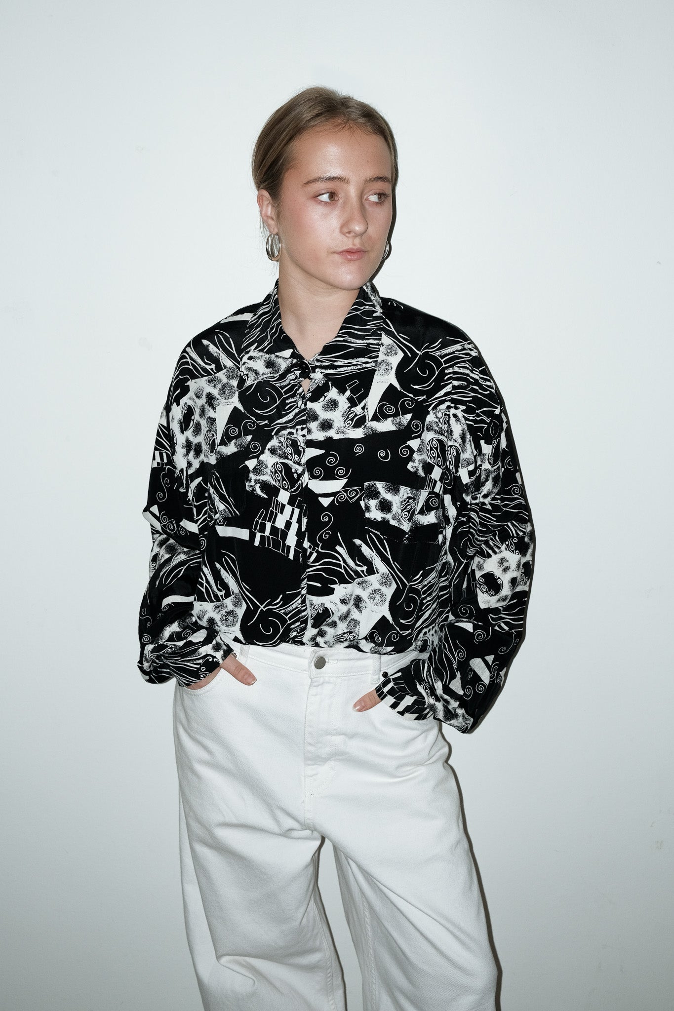 Ina geprint overhemd - L