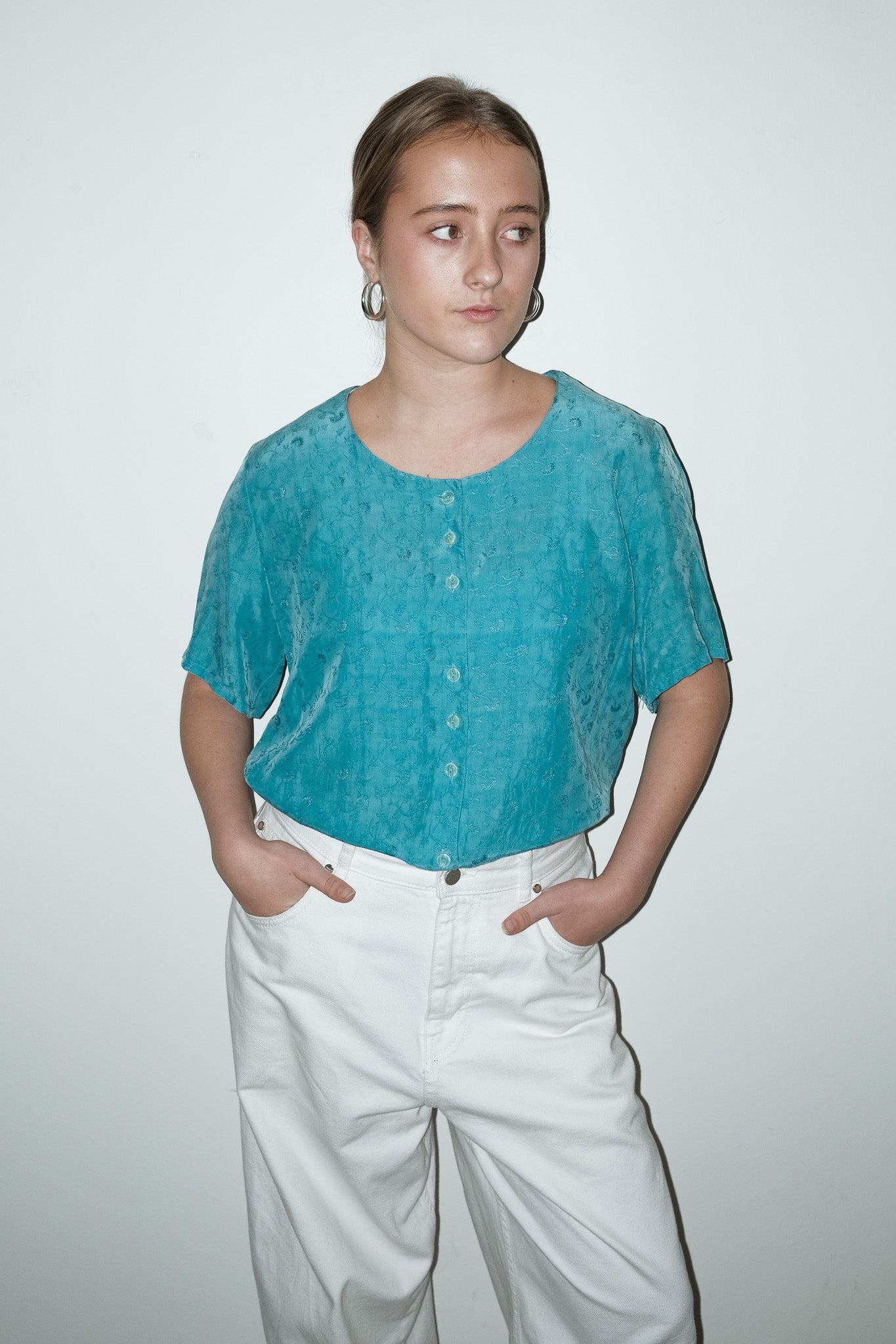 Jax 100% cupro blouse - M