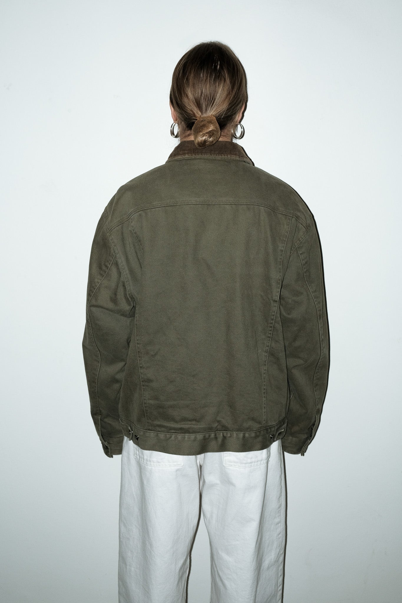 Skye corduroy-kraag jas - L