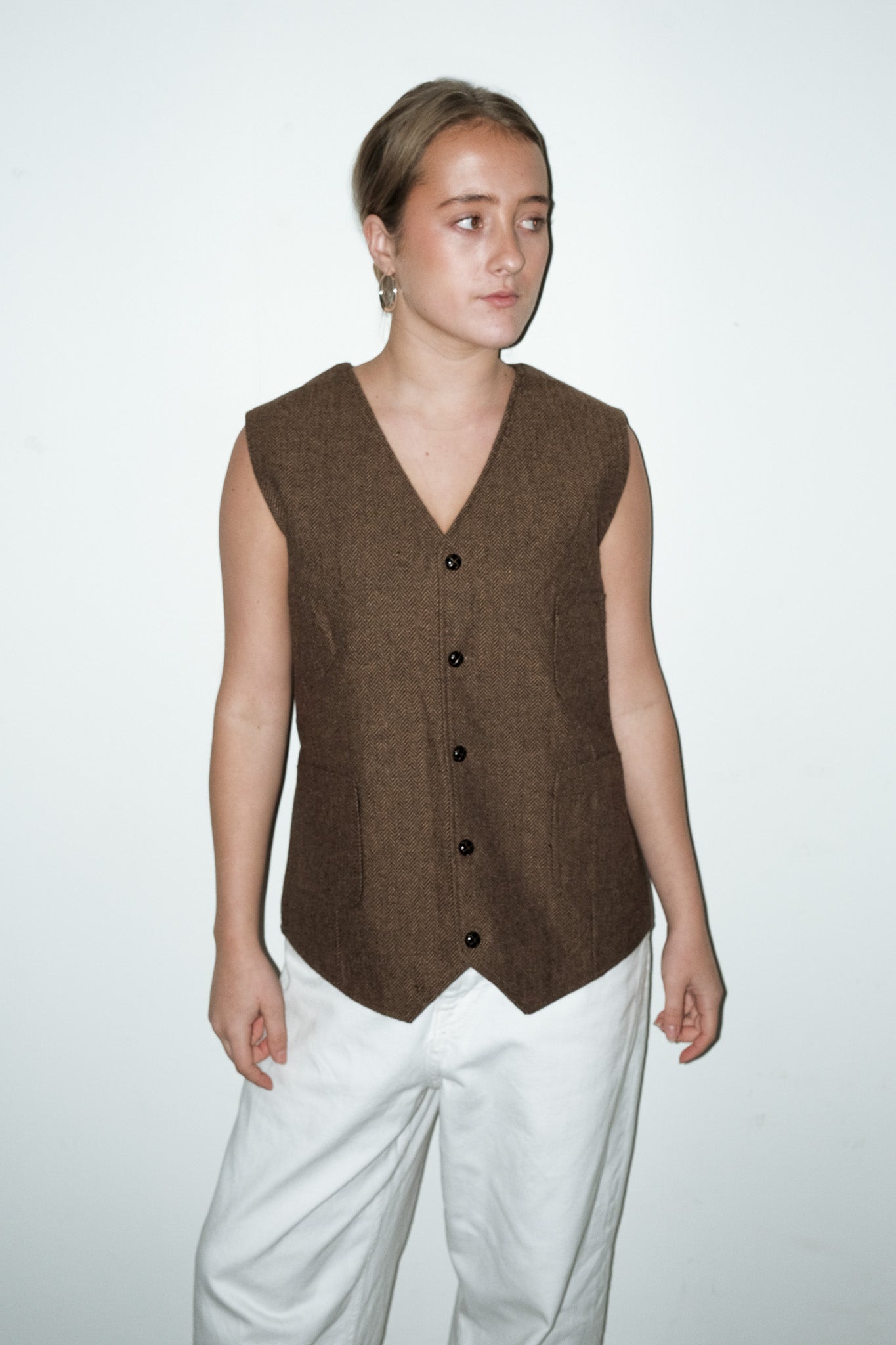 Hazel geweven gilet - M