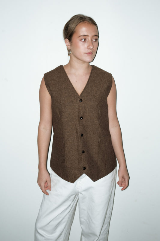 Hazel geweven gilet - M