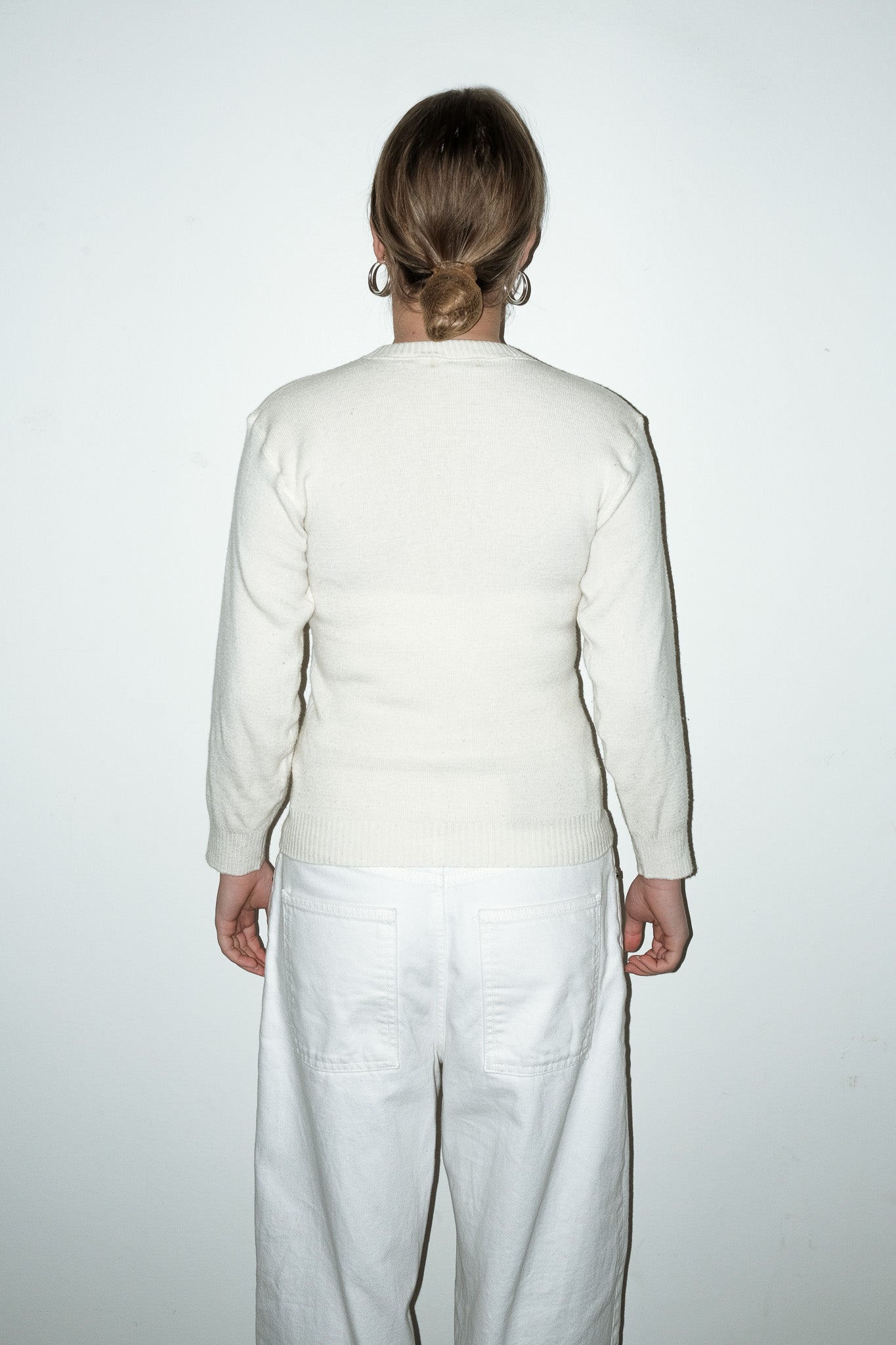 Annika 100% wol top - S